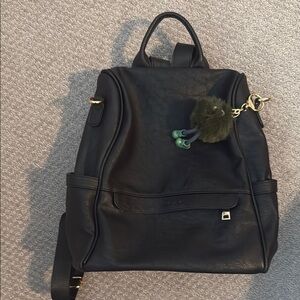 Sleek Black Urban Backpack with Adjustable Straps